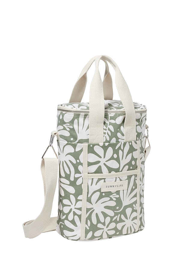 view 2 of 3 BOLSA DE BEBIDAS CANVAS DRINKS BAG THE VACAY OLIVE in The Vacay Olive