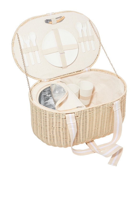 view 2 of 3 Large Picnic Basket in Le Weekend Natural