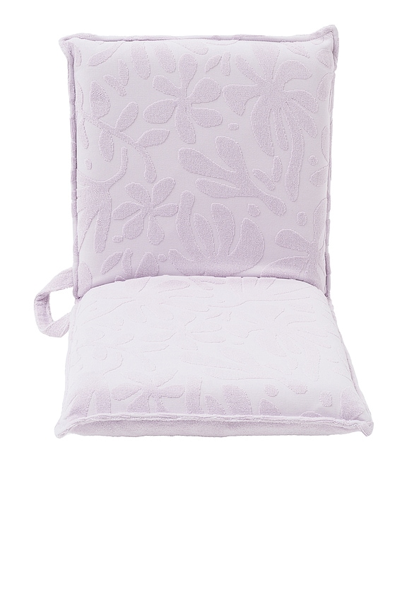 view 2 of 7 CHAISE LONGUE TERRY TRAVEL LOUNGER CHAIR RIO SUN PASTEL LILAC in Rio Sun Pastel Lilac
