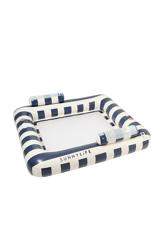 view 2 of 4 Deluxe Twin Hammock Le Weekend in Navy Stripe