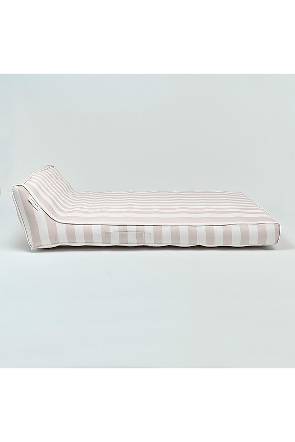 view 2 of 6 Luxe Double Lounger in Oyster Stripe