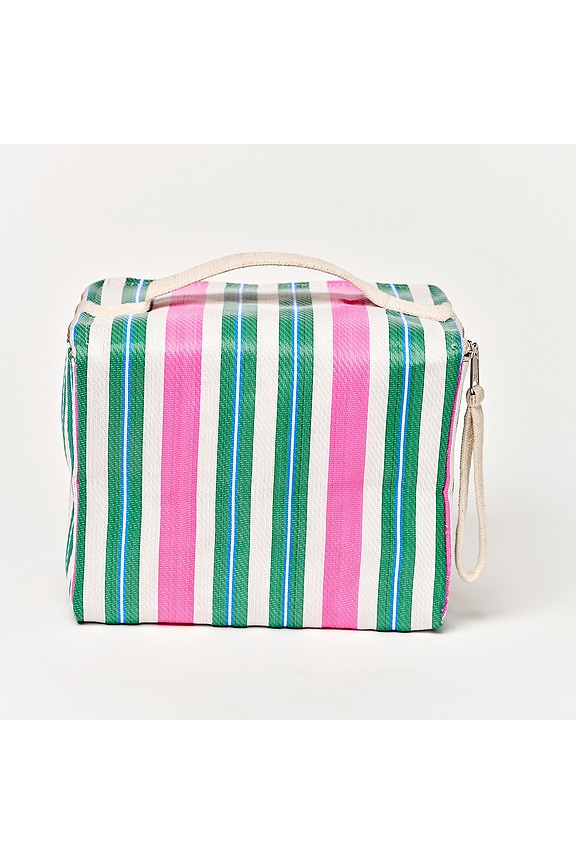 view 2 of 4 Recycled Nylon Lunch Cooler Bag in Seagrass Green Multi