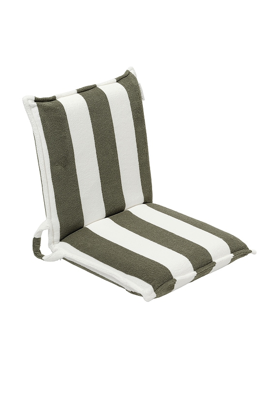 view 1 of 4 Terry Travel Lounger in The Vacay Olive Stripe