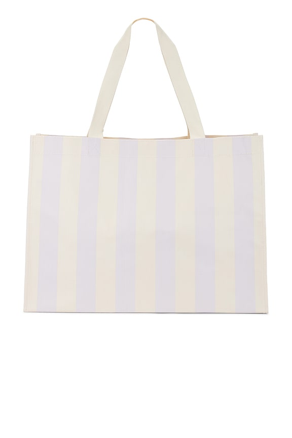 view 2 of 5 BOLSO DE PLAYA CARRYALL BEACH BAG RIO SUN PASTEL LILAC STRIPE in Rio Sun Pastel Lilac Stripe