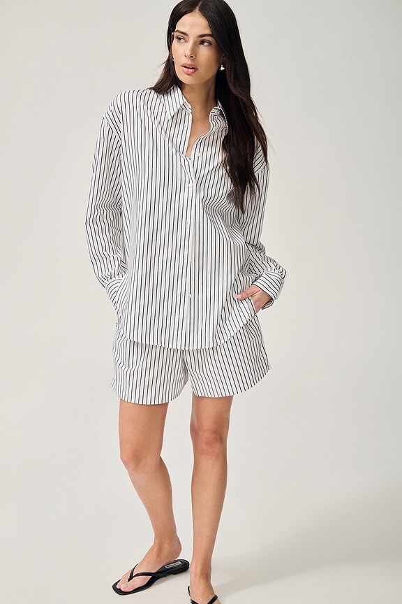 view 2 of 7 CHEMISE EVERYTHING in Black Stripe