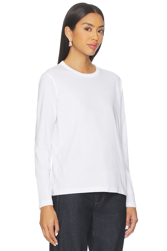 view 2 of 4 Long Sleeve Perfect Tee in White