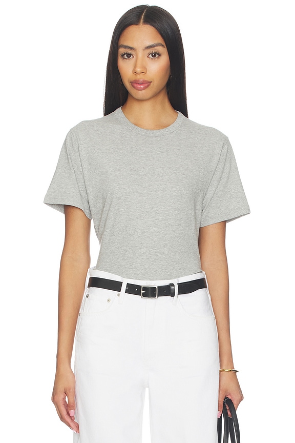 view 1 of 4 The Iconically Soft Perfect Tee in Heather Grey