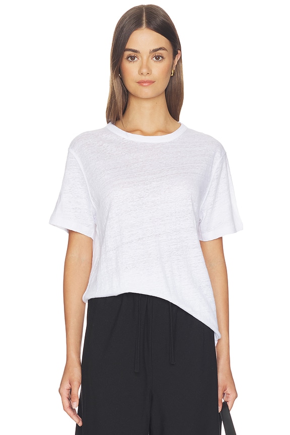 view 1 of 4 T-SHIRT LINEN PERFECT in White