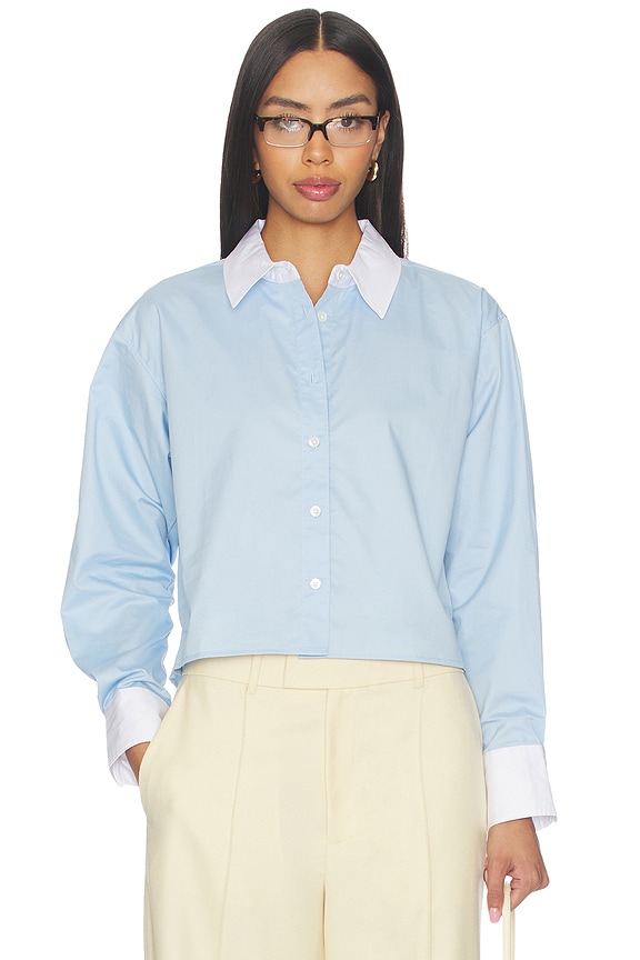 view 1 of 4 CAMISA THE CROPPED EVERYTHING in French Blue