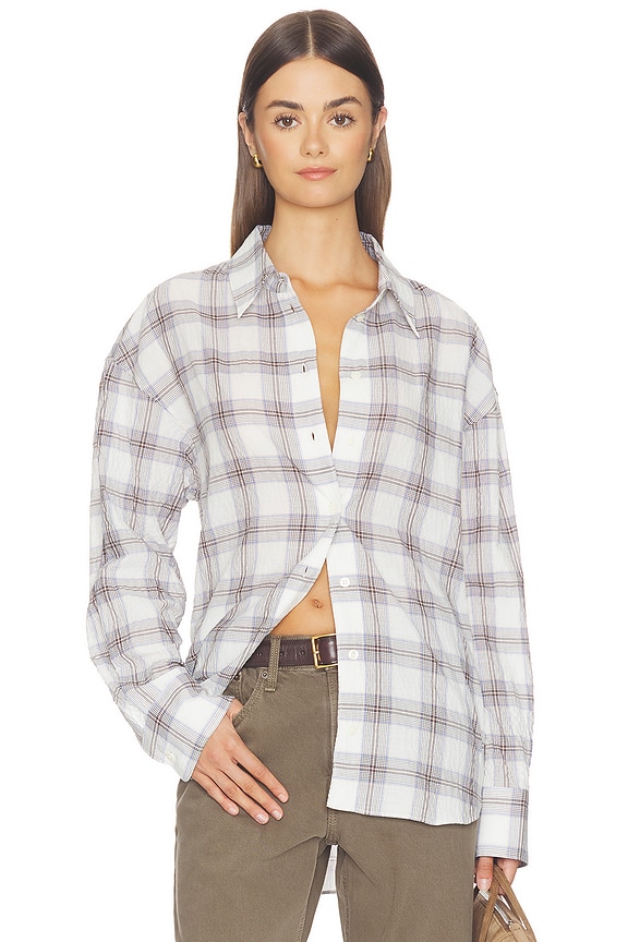 view 1 of 5 CHEMISE THE EVERYTHING in Cream Plaid