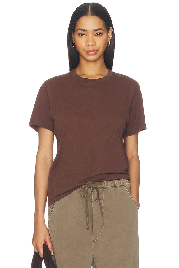 view 1 of 4 The Iconically Soft Perfect Tee in Chocolate
