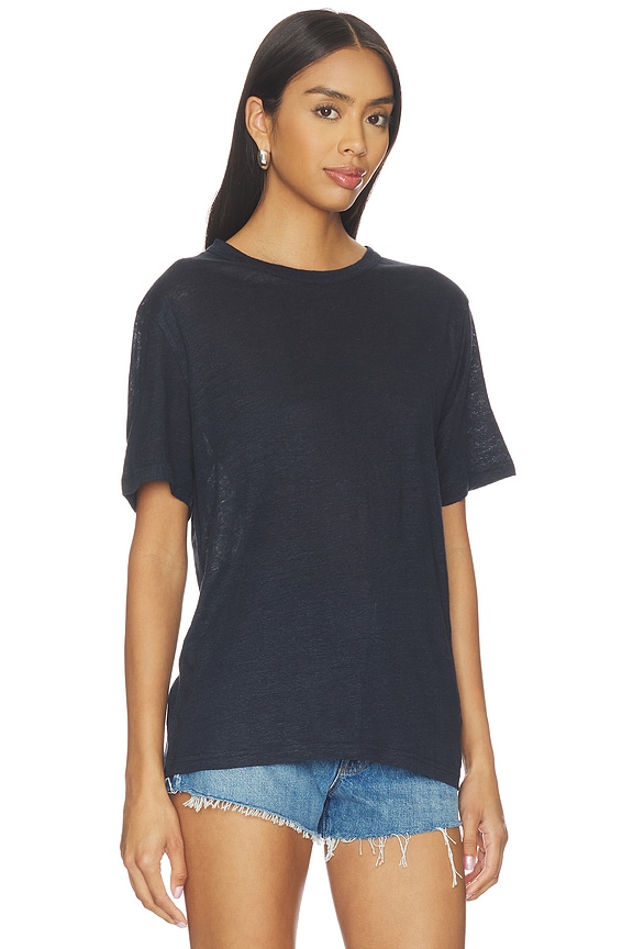 view 2 of 4 CAMISETA THE LINEN PERFECT in Navy