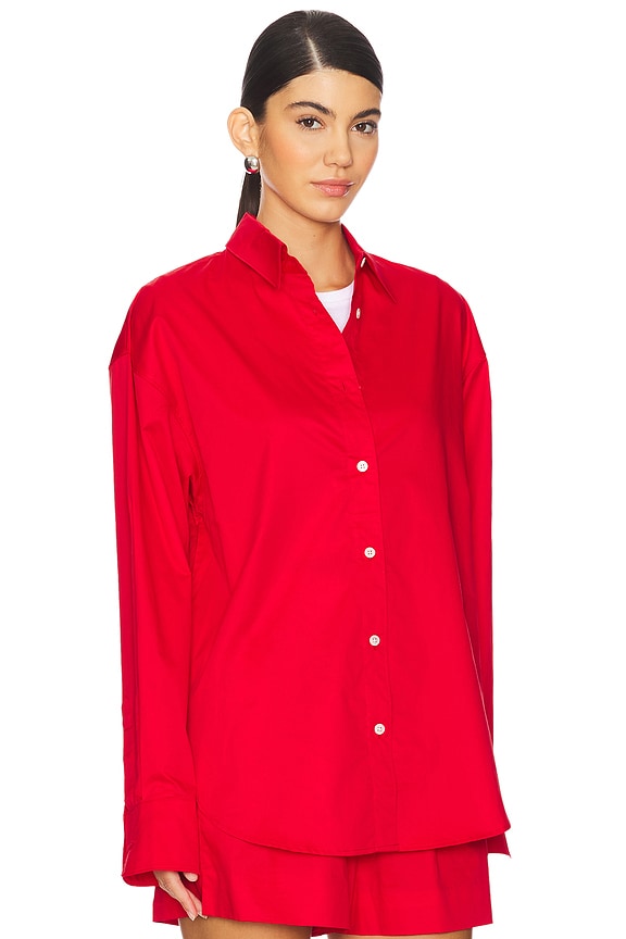 view 2 of 4 The Everything Shirt in Cherry