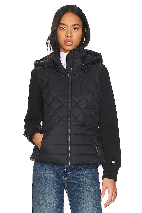 view 2 of 5 BLOUSON MATELASSÉ ALYSSA in Black