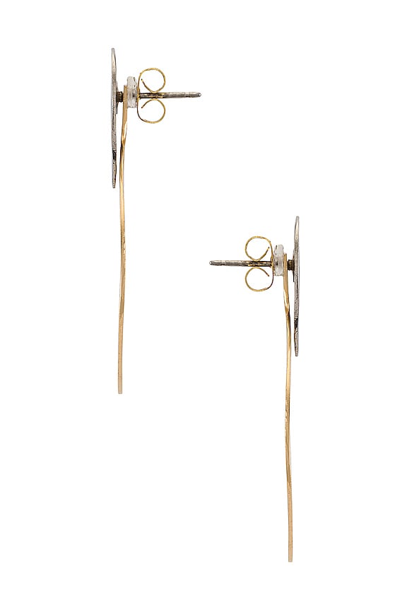 view 2 of 2 Sabi Jacket Stud Earring in Two Tone
