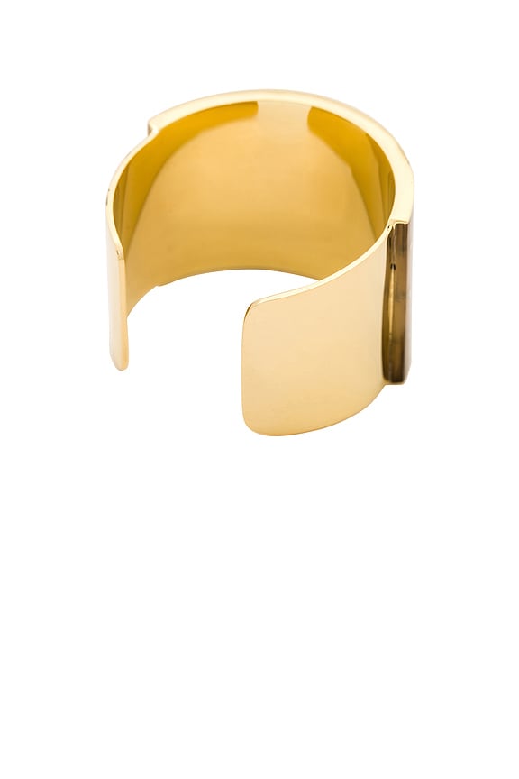 view 2 of 2 SANA HORN カフ in Brass & Natural