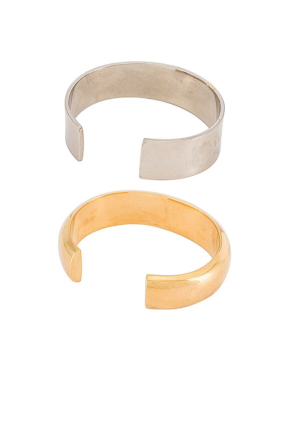 view 2 of 3 Eris Stacking Cuffs in Two Tone