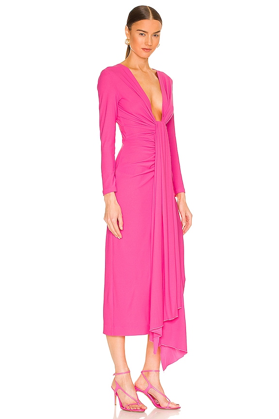 view 2 of 3 Lorena Midi Dress in Hot Pink