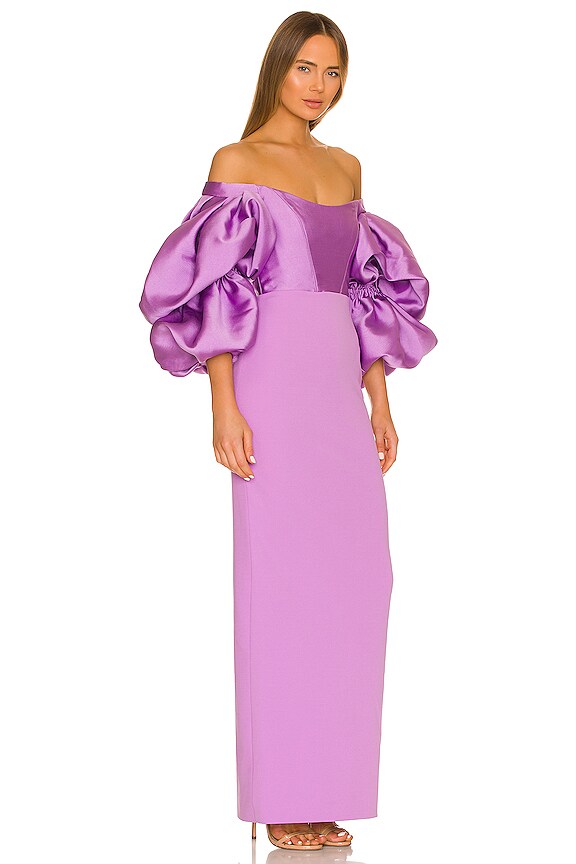 view 2 of 3 ROBE HEDERA in Dark Lilac