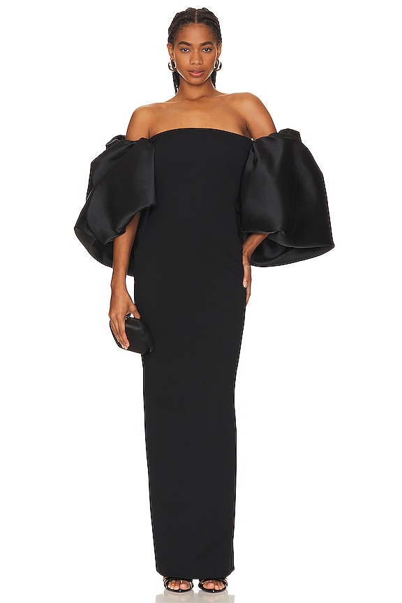 SOLACE London Pia Maxi Dress in Black | REVOLVE