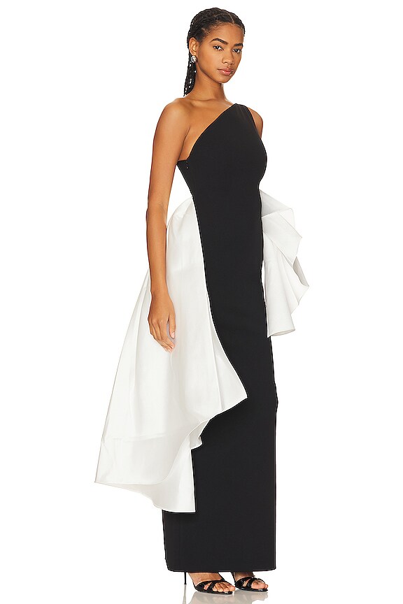 view 2 of 3 МАКСИ ПЛАТЬЕ CALLA in Black And Cream