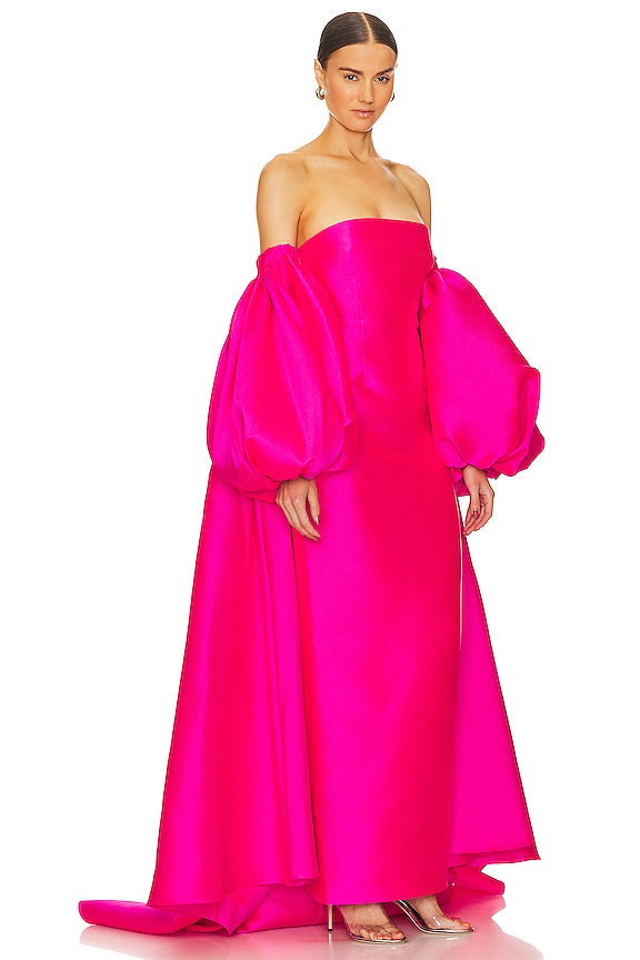 view 2 of 4 VESTIDO LARGO LEA in Hot Pink
