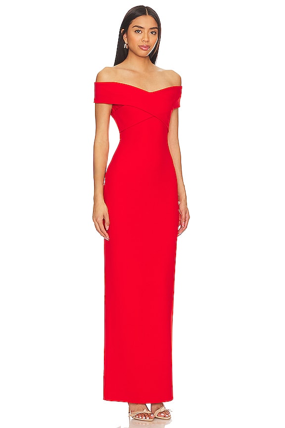 view 2 of 3 MAXIVESTIDO INES in Red