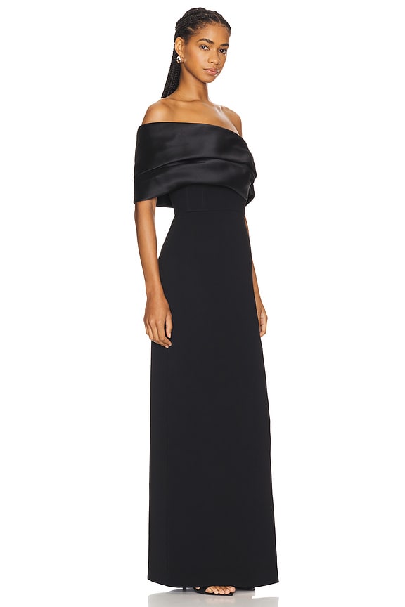 view 2 of 4 ROBE MAXI ALEXIS in Black