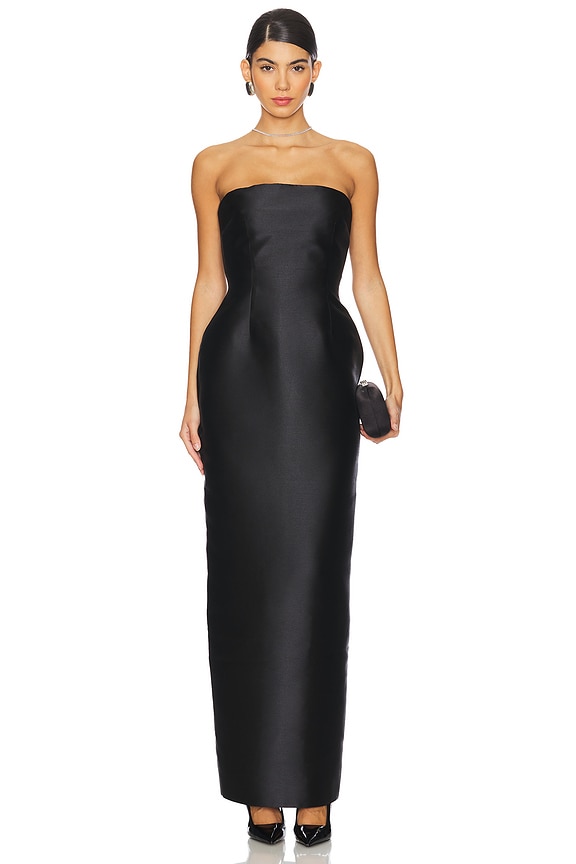 view 2 of 5 ПЛАТЬЕ LEA MAXI in Soft Pink & Black
