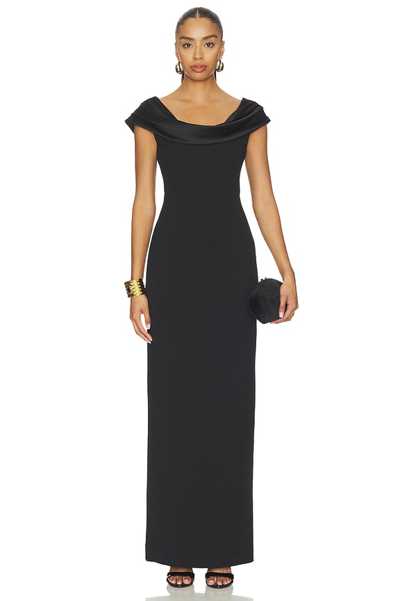 view 1 of 3 MAXIVESTIDO ADELE in Black