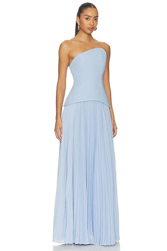 view 2 of 3 MAXIVESTIDO BRITT in Light Blue