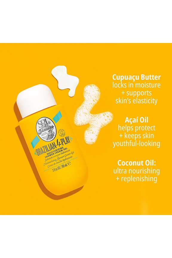 view 2 of 5 NETTOYANT CORPS TRAVEL BRAZILIAN PLAY MOISTURIZING SHOWER CREAM-GEL in 