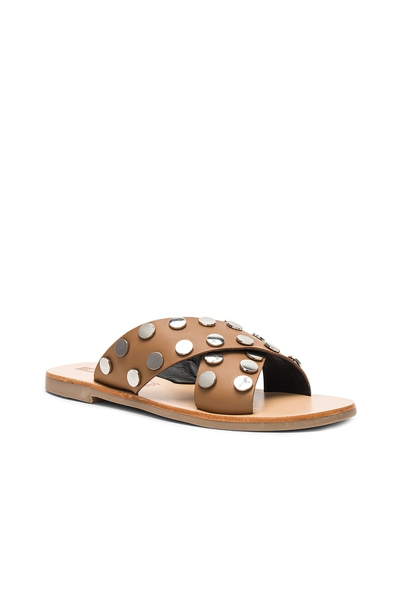 view 2 of 5 Ramone Slide in Tan Stud