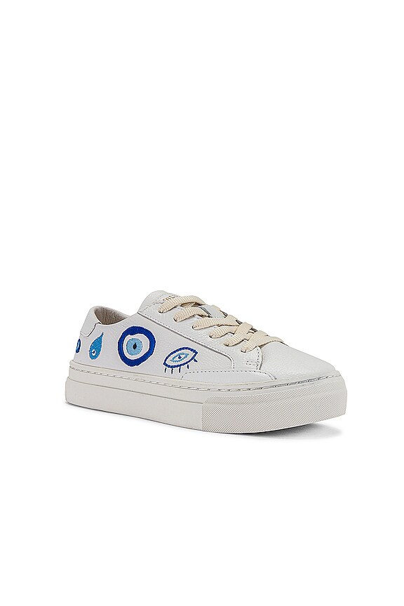 view 2 of 6 Evil Eye Platform Ibiza Sneaker in White