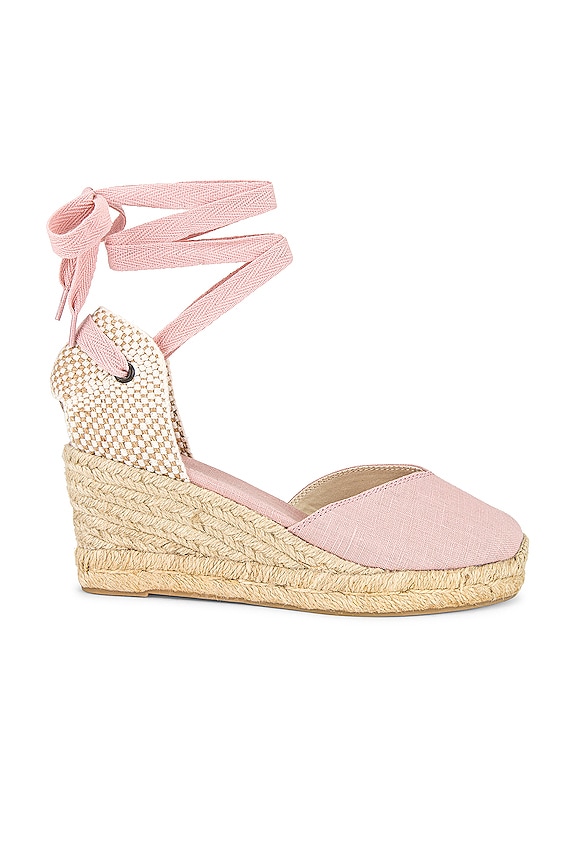 Soludos Lyon Wedge in Soft Pink | REVOLVE