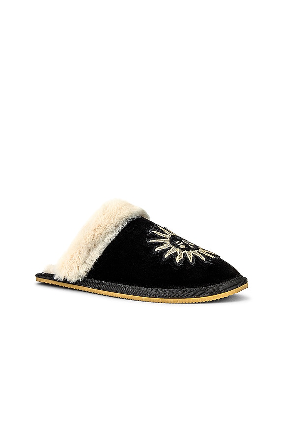 view 2 of 5 Full Moon Cozy Slipper in Black