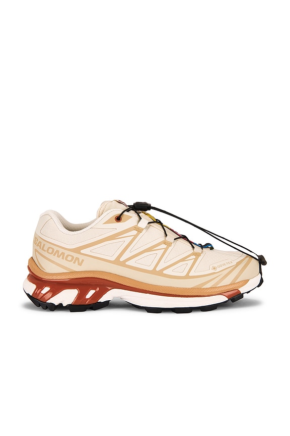view 1 of 6 XT-6 GTX Sneaker in Almond Milk, Soft Clay & Burnt Ochre