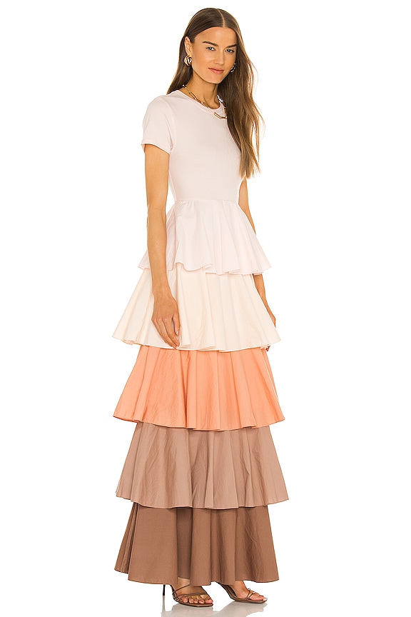 view 2 of 3 Alexandra Tiered Ruffle Dress in Pink