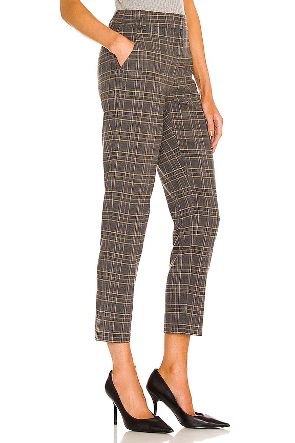 view 2 of 4 Plaid Trousers in Brown Combo