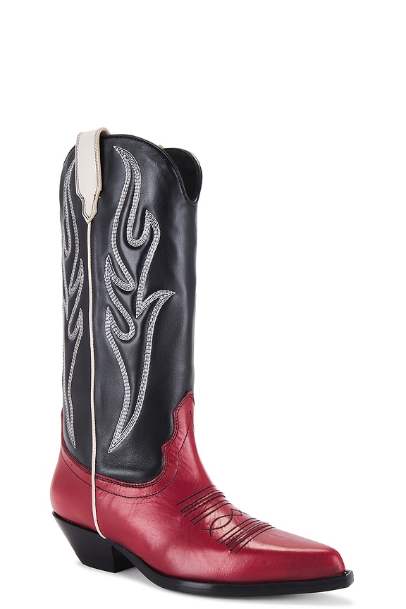 view 2 of 5 Santa Fe 35 Boot in Black & Red