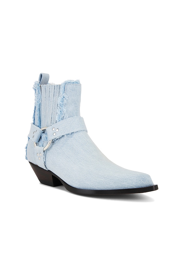 view 2 of 5 Hidalgo Belt Boot in Light Blue Denim