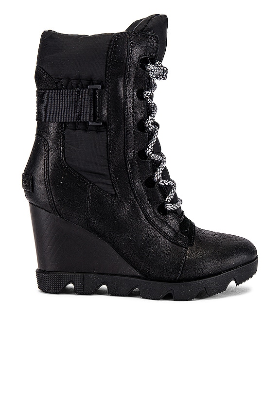 Sorel Joan Uptown Mid Lace Boot in Black REVOLVE