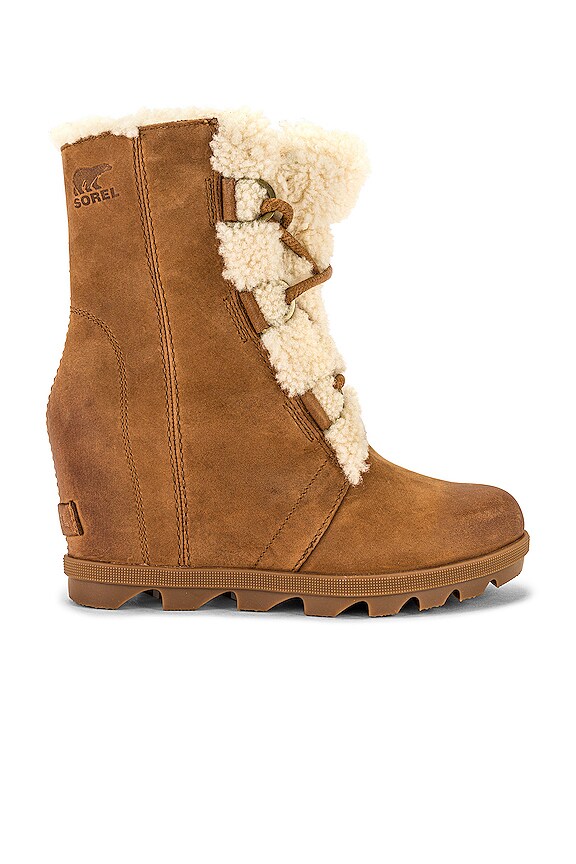 sorel joan of arctic wedge velvet tan