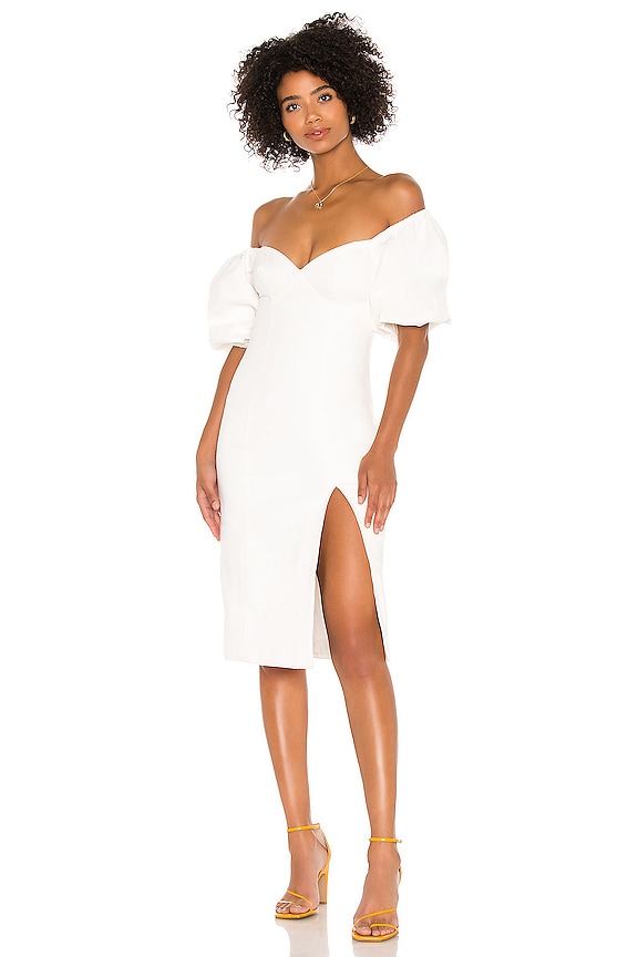 view 2 of 4 VESTIDO MIDI ROSALIE in White
