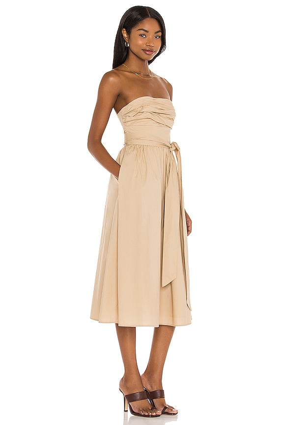 view 2 of 3 Loki Midi Dress in Sand Beige