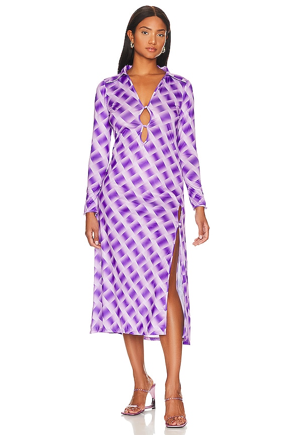 view 2 of 5 VESTIDO NEVEAH in Gianni Check Purple