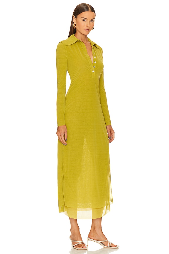 view 2 of 3 Noma Midi Dress in Chartreuse