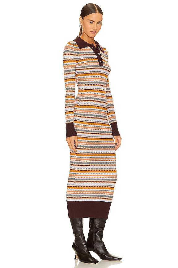 view 2 of 3 VESTIDO IDELLA in Lilac & Rust Multi