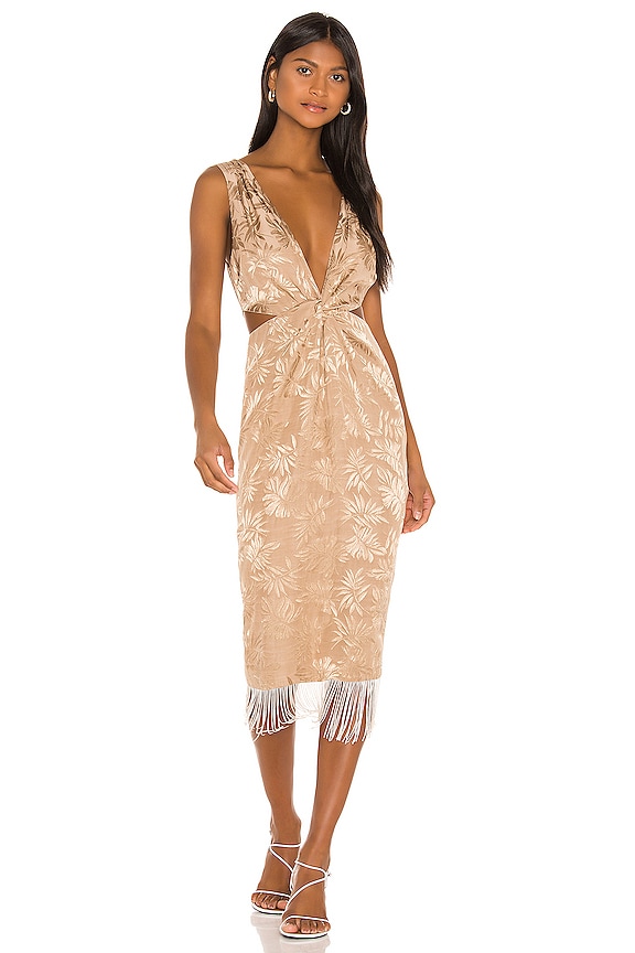 Russell Robe Song of Style ROBE MI-LONGUE RUSSELL en Coconut Tan | REVOLVE