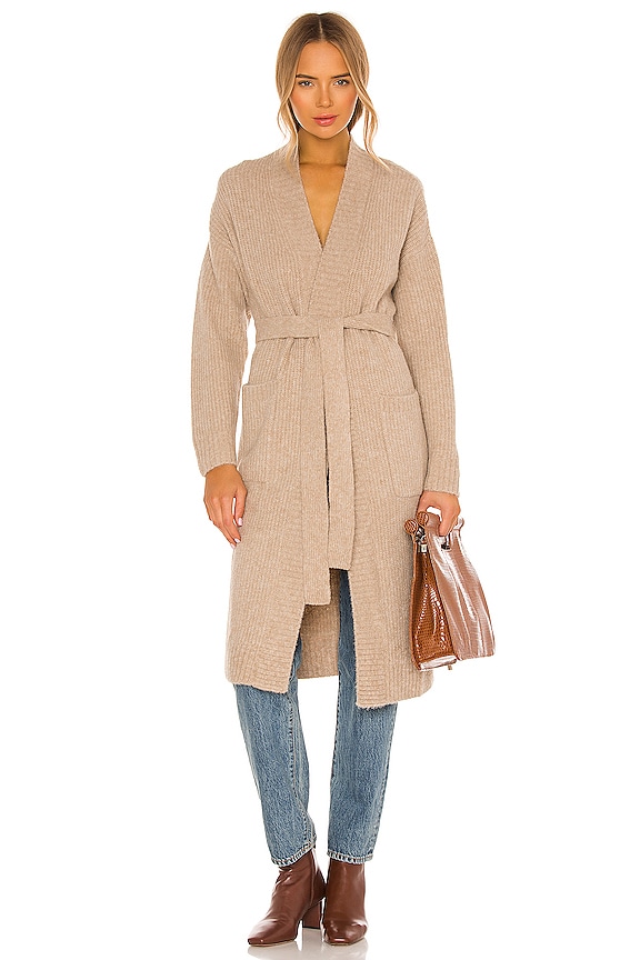 view 2 of 4 Camogli Belted Cardigan in Taupe